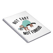 Nicht schnell, nicht wütend notizblock (Rechte Seite)