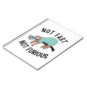 Nicht schnell, nicht wütend notizblock (Linke Seite)