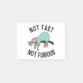 Nicht schnell, nicht wütend post-it klebezettel (Vorderseite)