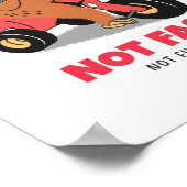 Nicht schnell, nicht wütend poster (Ecke)
