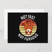 Nicht schnell, nicht wütend postkarte (Vorne/Hinten)