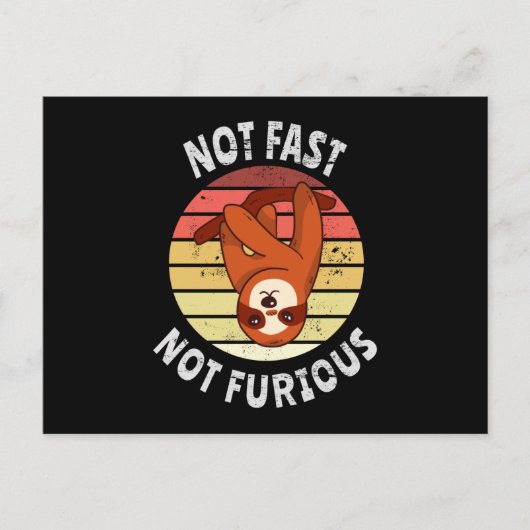 Nicht schnell, nicht wütend postkarte (Vorderseite)