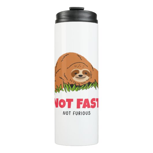 Nicht schnell, nicht wütend thermosbecher (Vorderseite)
