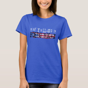 Nicht schreien Puerto-Amerikanischer Flaggentrockn T-Shirt