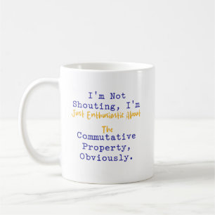 Nicht schreitende enthusiastische Kommutativgesetz Kaffeetasse