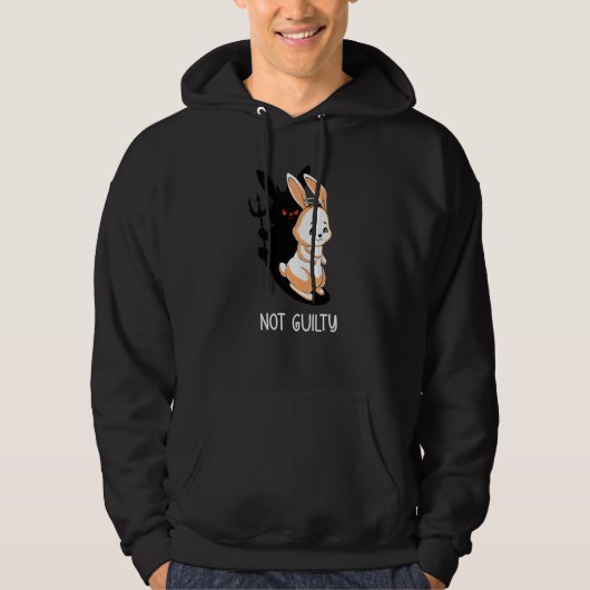 Nicht schuldig Angle Devil Rabbit nicht schuldig Hoodie (Vorderseite)