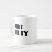 NICHT SCHULDIG KAFFEETASSE (Vorderseite Links)