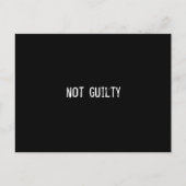 nicht schuldig postkarte (Vorderseite)
