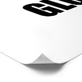 Nicht schwitzen, damit die globale Erwärmung gesto Poster (Ecke)