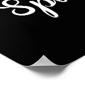 Nicht schwitzen, Sparkle Poster (Ecke)