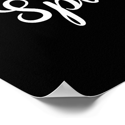 Nicht schwitzen, Sparkle Poster (Ecke)