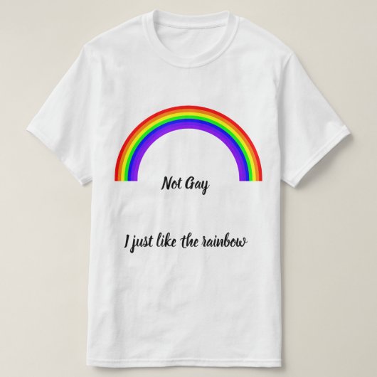 Nicht schwul T-Shirt (Design vorne)