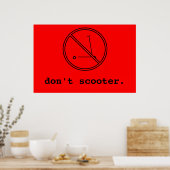 Nicht Scooter Poster (Küche)