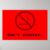 Nicht Scooter Poster (Vorne)