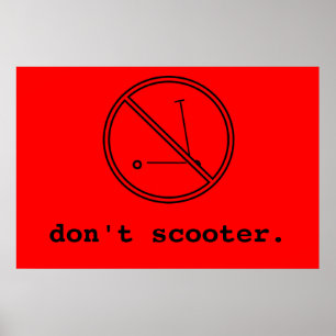 Nicht Scooter Poster