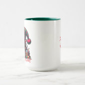 Nicht sehr froh Weihnachtself | Funny Personalisie Tasse (Zentrum)