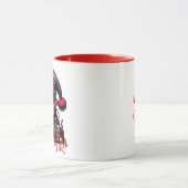 Nicht sehr froh Weihnachtself | Funny Personalisie Tasse (Zentrum)