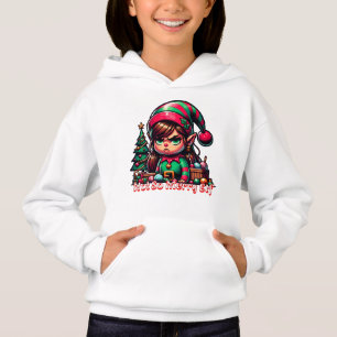 Nicht sehr froh Weihnachtself Hoodie