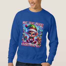 Nicht sehr froh Weihnachtself Sweatshirt