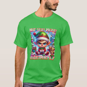 Nicht sehr froh Weihnachtself T-Shirt