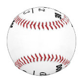 Nicht sein dritter Derivative Jerk Math Student Le Baseball (Rückseite)