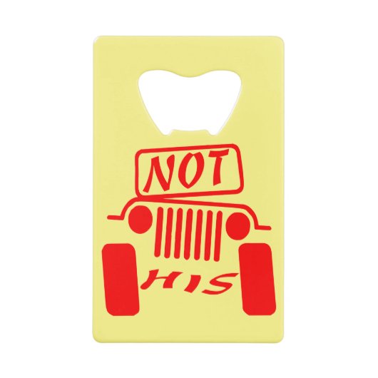 Nicht seine 4x4 #USAPatriotGraphics © Geldbeutel Flaschenöffner (Vorderseite)