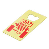 Nicht seine 4x4 #USAPatriotGraphics © Geldbeutel Flaschenöffner (Vorderseite Schrägansicht)