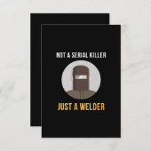 Nicht serieller Killer nur ein Schweißer-Schweissm Dankeskarte (Vorne/Hinten)