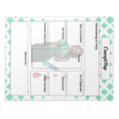 Nicht sich selber fesseln _ Konzeptkarte Notizblock (Vorderseite)