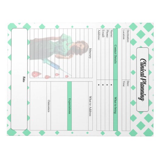 Nicht sich selbst fühlen _ Klinische Planung Notizblock (Vorderseite)