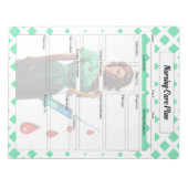 Nicht sich selbst verwöhnen _ Pflegeplan Notizblock (Vorderseite)