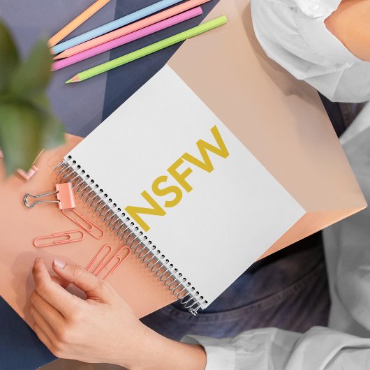 Nicht sicher für die Arbeit (NSFW) Notizblock