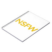 Nicht sicher für die Arbeit (NSFW) Notizblock (Linke Seite)