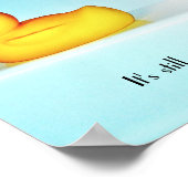 Nicht sicher, in das Wasserposter zu gehen Poster (Ecke)