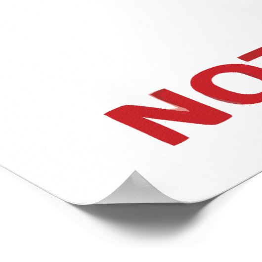 Nicht sicher, ob Gusta - Poster (Ecke)