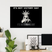 Nicht Siegstag - Veteranen Day Statement Design Poster (Heimbüro)