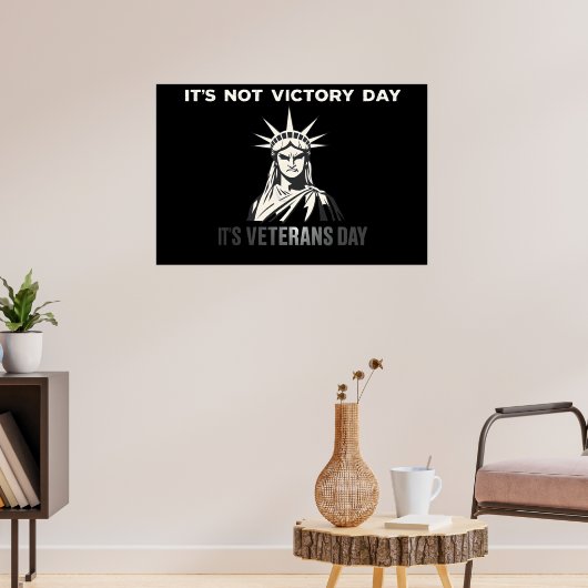 Nicht Siegstag - Veteranen Day Statement Design Poster (Wohnzimmer 3)