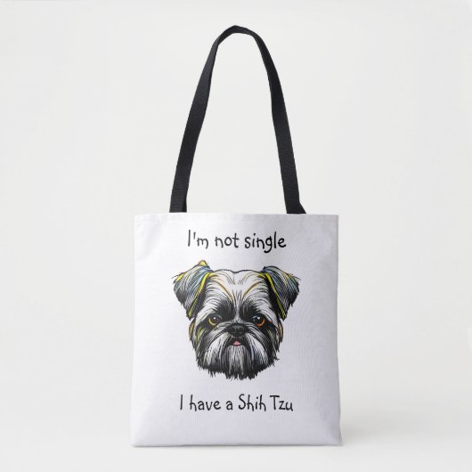Nicht Single habe ich einen Shih Tzu Tasche (Vorderseite)