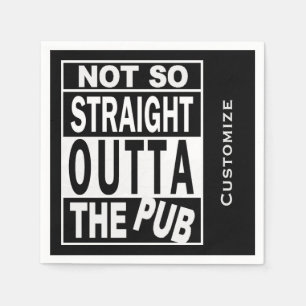 Nicht so direkt über dem Pub 2, der Spaß trinkt Serviette