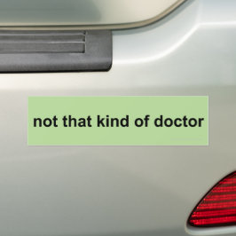 nicht so ein Arzt Autoaufkleber