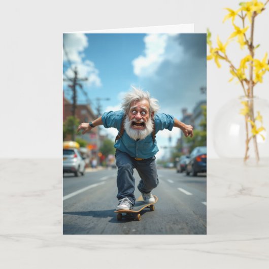 "Nicht so extrem" Geburtstag Karte (Gelbe Blume)