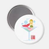 nicht so kleine Meerjungfrau Magnet (Vorderseite/Rückseite)