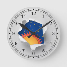 Nicht so langweilig Büromauer Runde Wanduhr