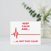 Nicht so ruhig nach der Postkarte (Stehend Vorderseite)