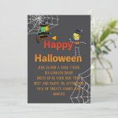 Nicht so scharfsinniges Halloween-Party Einladung (Stehend Vorderseite)