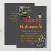 Nicht so scharfsinniges Halloween-Party Einladung (Vorne/Hinten)