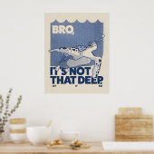 Nicht so tief poster (Küche)