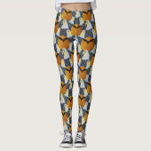 Nicht so unheimlich orange Geister Leggings (Vorderseite)