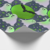 Nicht so unheimliche Geister, Grünpapier Geschenkpapier (Ecke)