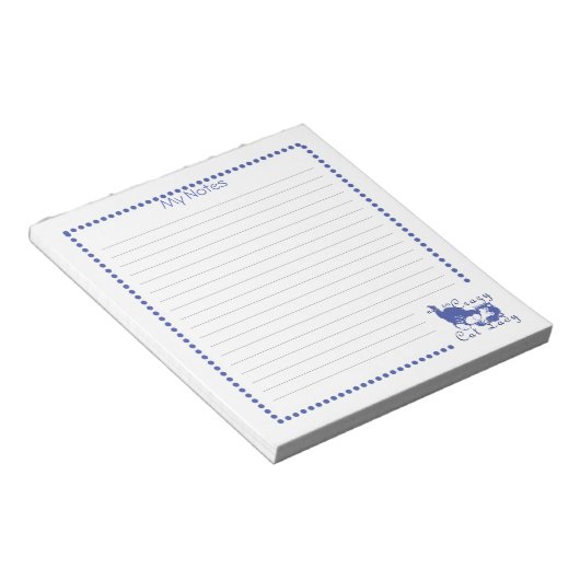 Nicht so verrückte Cat Lady Notepad Notizblock (angewinkelt)
